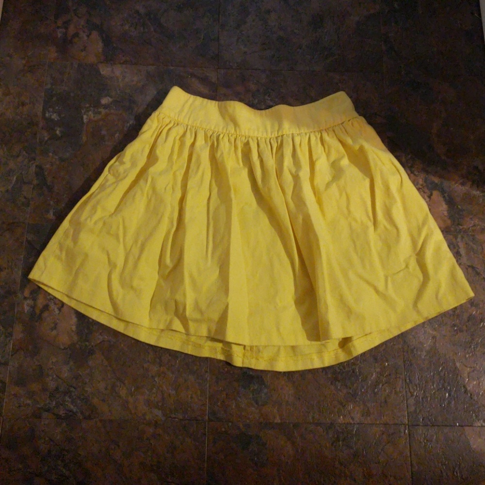 Yellow  mini skirt